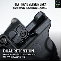 ALIEN GEAR Rapid Force Level 2 OWB Holster – Locking Belt Slide – Left Hand – Optic Compatible
