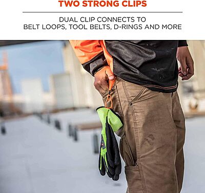 Ergodyne Squids 3420 Swiveling Dual-Clip Glove Holder