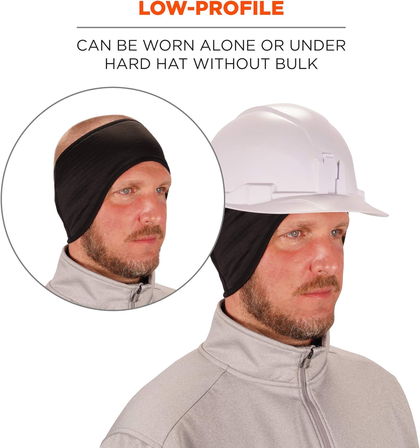 Ergodyne N-Ferno 6887 2-Layer Winter Headband, One Size, Black