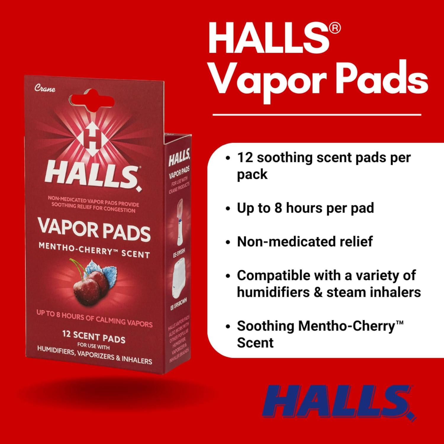 CRANE Halls Scented Vapor Pads