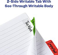 Avery Margin Ultra Tabs — Repositionable 2-Sided Writable Page Tabs