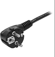 StarTech.com 2m (6ft) Computer Power Cord, 18AWG, EU Schuko To C13, 10A 250V, Black Replacement AC Power Cord
