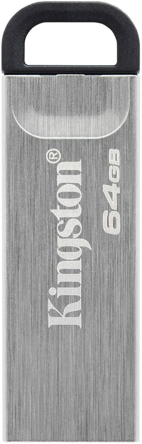 Kingston DataTraveler Kyson 64GB High Performance USB 3.2 Metal Flash Drive | Speeds up 200MB/s | DTKN/64GB