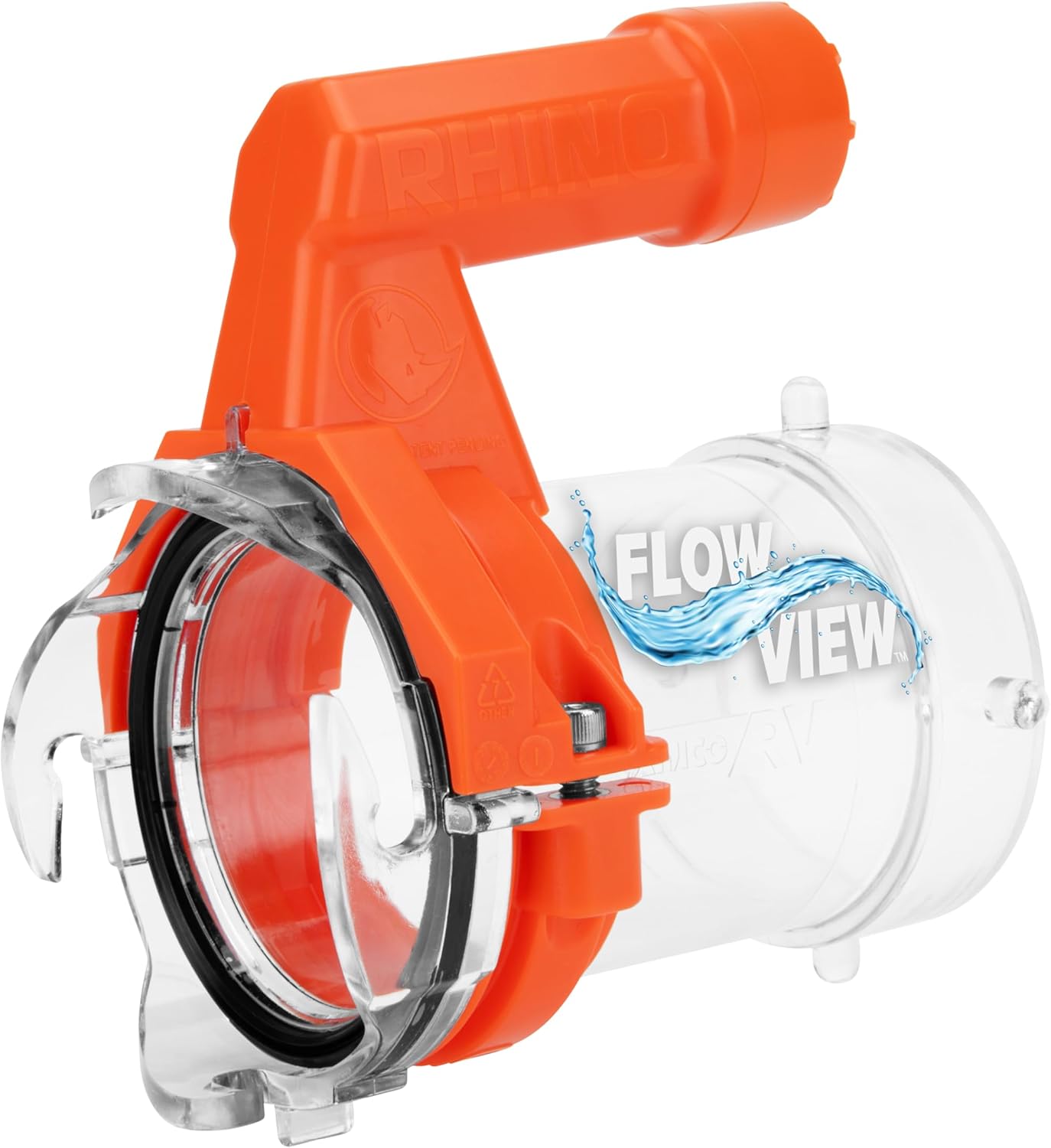 Camco Rhino RV Sewer Hose Extender PRO – 5 Sewer Hose Extension — Torque-Grip Handle with Built-in LED Flashlight