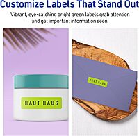 Avery Printable Rectangle Labels, Sure Feed Technology, 1-1/4" x 1-3/4", Bright Green Labels, Laser/Inkjet Printable, 320 Total, Great for Jars and More 320 labels