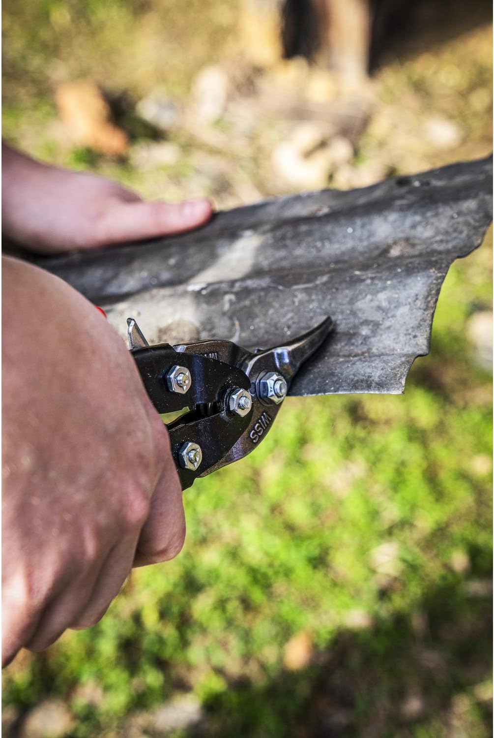 Crescent Wiss 9-3/4" MetalMaster Compound Action Straight and Left Aviation Snips - M1R 1 Count (Pack of 1)