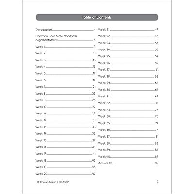 Carson Dellosa Common Core 4 Today 4th Grade Workbook, 40 Weeks of Math, Language Arts, Science