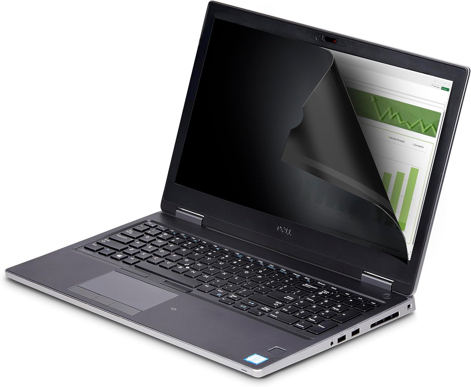 StarTech.com 15.6-inch 16:9 Flip-Up Privacy Screen with Touch, Laptop Security Shield, Anti-Glare Blue Light Filter