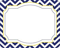 Barker Creek Name Badges & Self-Adhesive Labels, Nautical Chevron, Multi-Design, Multi-Purpose Name Tags, Gift Tags