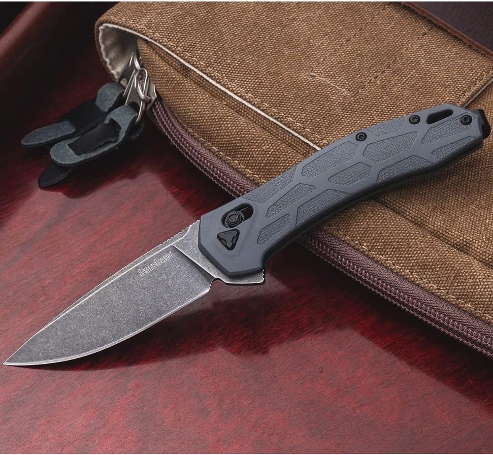 Kershaw Covalent Pocket Knife, DuraLock Lock, KVT Opening Mechanism with Drop Point Blade