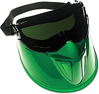 Monogoggle™ XTR™ & The Shield - full face black frame face shield anti fog 3.0 l