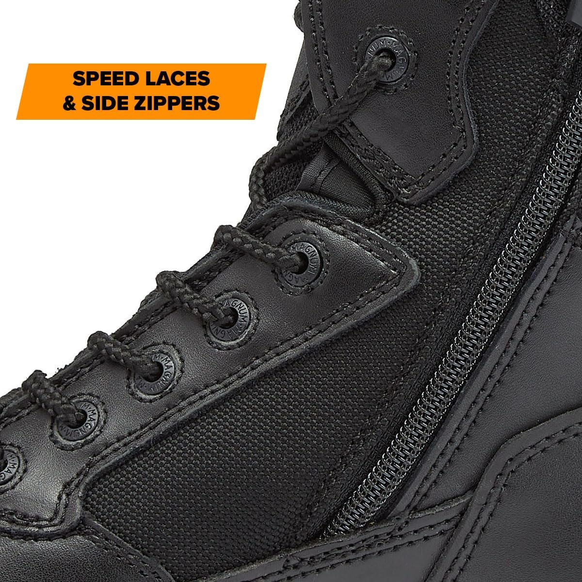 MAGNUM Men's Stealth Force 8" Side-Zip Waterproof Tactical Boots
