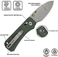 CIVIVI Baby Banter 2 Small Pocket EDC Folding Knife with 2.34" Nitro-V Blade