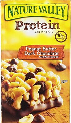 NATURE VALLEY Protein Chewy Granola Bars Peanut Butter Dark Chocolate, 1.42 oz, 26 Count
