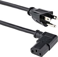 StarTech.com Computer Power Cord NEMA 5-15P to IEC C13 18AWG 125V 10A