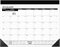 AT-A-GLANCE Monthly Desk Pad Calendar