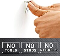 3M CLAW 25 lb. Drywall Picture Hanger with Spot Markers, Heavyweight Hanging Solution for Room Decor and Office Decor, Including Mirrors or Large Art – 4 Pack