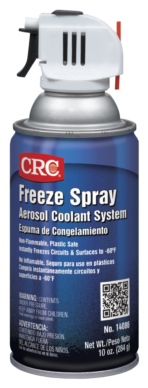 CRC Freeze Spray, 14086, 10 wt oz, Aerosol Coolant Can with Trigger, Freezes Surfaces to -60 Degree F 1 Pack
