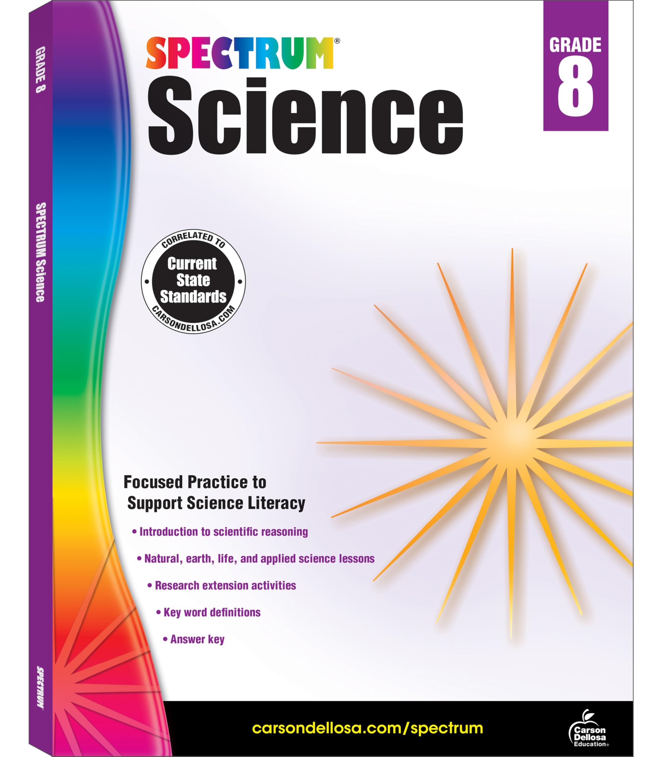 Spectrum 8th Grade Science Workbooks, Ages 13 to 14, Grade 8 Science, Natural, Earth, and Life Science