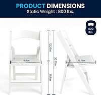 Flash Furniture Hercules Series Folding Chair - Resin Event Chair