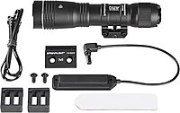 Streamlight 89015 ProTac Rail-Mount HP-X Pro System 800-Lumen 105000-Candela Tactical Flashlight with JackCap Tail Switch, M-LOK Mount, Pressure Switch, and Non-Rechargeable Batteries, Black
