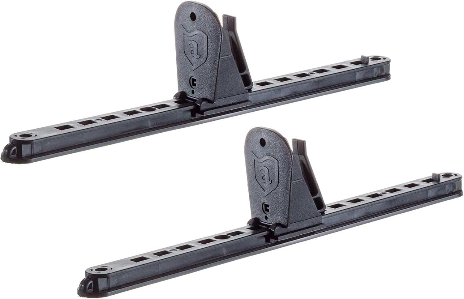 Attwood 11940-2 Universal Adjustable Kayak Foot Pegs/Foot Brace with Trigger Lock, Black Finish, Set of 2, 15 Inches