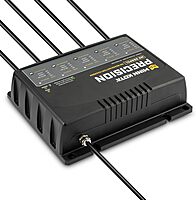 Minn Kota Precision MK-550PCL On-Board Battery Charger with 5 Charging Banks, 10 Amps per Bank