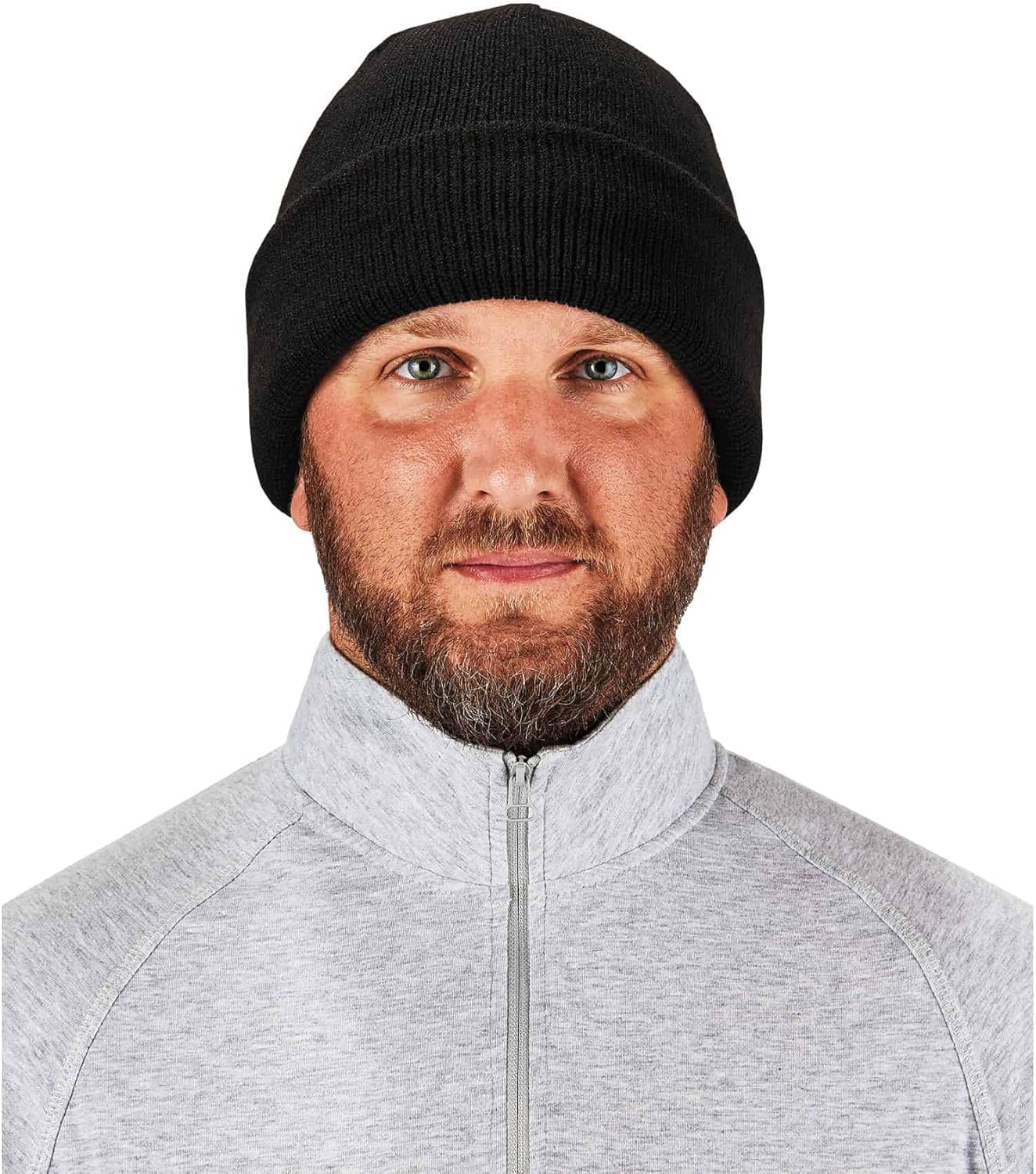 ERGODYNE N-Ferno 6811 Zippered Rib Knit Beanie