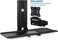 Mount-It! Monitor and Keyboard Wall Mount with CPU Holder, 25" Wide VESA Keyboard Tray (MI-7919)