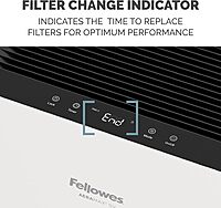 Fellowes AeraMax SV 4-Speed HEPA Air Purifier, 1,500 Sq. Ft., White/Black