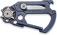 CIVIVI Polymorph Titanium Carabiner Multi-Tool with Utility Blade, Bottle Opener and Screwdriver