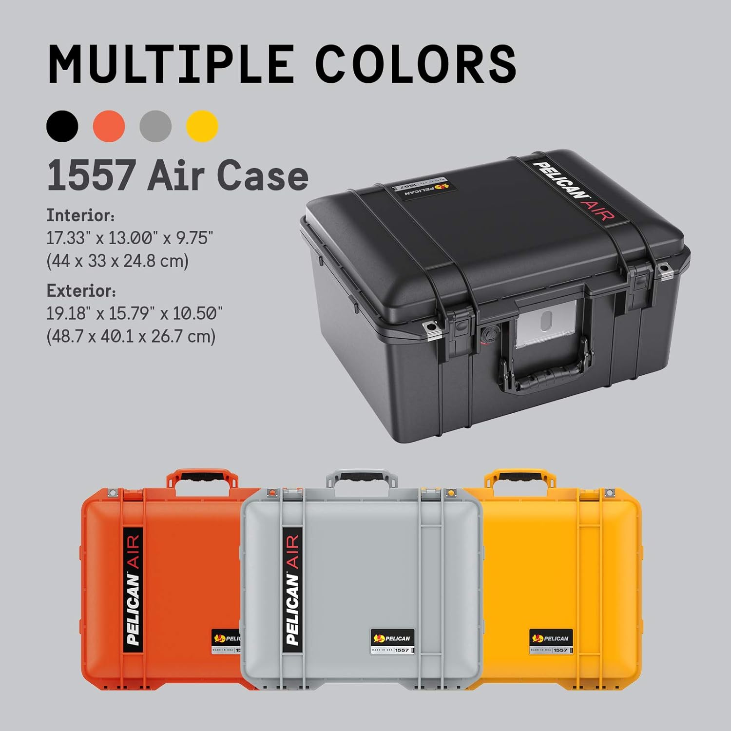 Pelican Air 1557 Protective Hard Case with Dividers