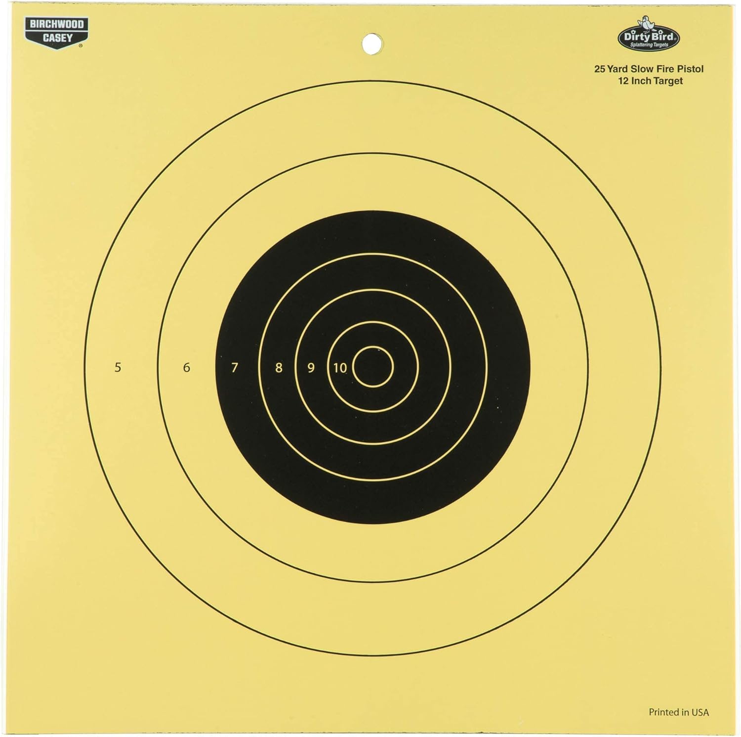 Birchwood Casey Non-Adhesive Dirty Bird Reactive Targets Practice Shooting for Indoor and Outdoor Use 12" 25 Yard