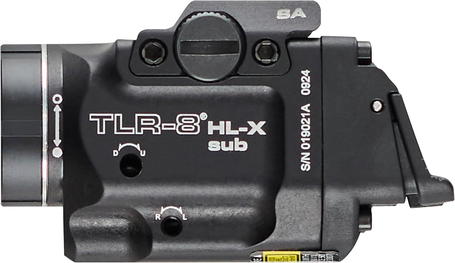 Streamlight 69469 TLR-8 HL-X sub USB 1000-Lumen Weapon Rail-Mounted Rechargeable Tactical Flashlight with Integrated Red