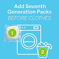 Seventh Generation Laundry Detergent Packs, Free & Clear, Made for Sensitive Skin, 45 Count
