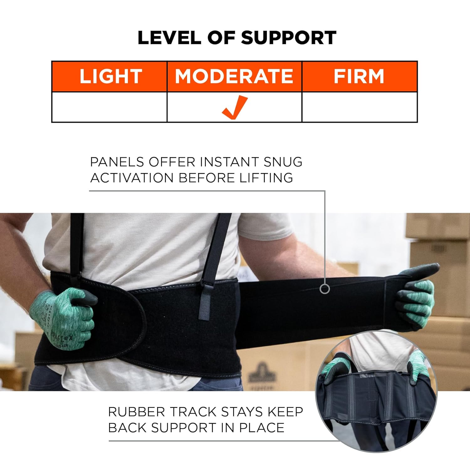 Ergodyne ProFlex 100 Economy Spandex Back Support Brace
