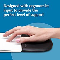 KENSINGTON ErgoSoft Gel Wrist Rest for Keyboard & Mouse
