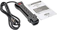 Tripp Lite 7-Outlet Surge Protector Power Strip with Right-Angle Plug