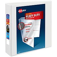 Avery Heavy-Duty View 3 Ring Binder with One-Touch EZD D-Rings and DuraHinge/DuraEdge