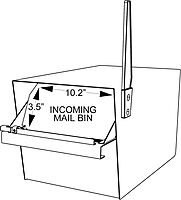 MAIL BOSS Mail Manager Street Safe Locking Security Mailbox