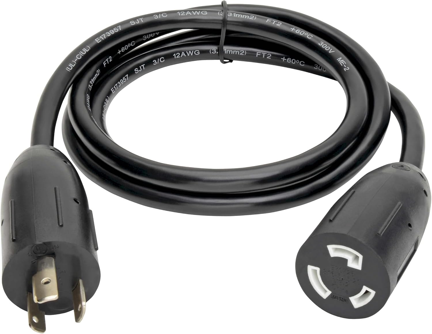 TRIPP LITE P046-010-LL 10' Heavy Duty Power Extension Cord Adapter 20A, 12AWG, 10'