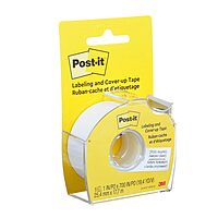 Post-it Labeling and Cover-Up Tape, 1-Inch x 700-Inch Roll – Non-Refillable – Virtually Invisible on Copies – Ideal for Labeling and Corrections