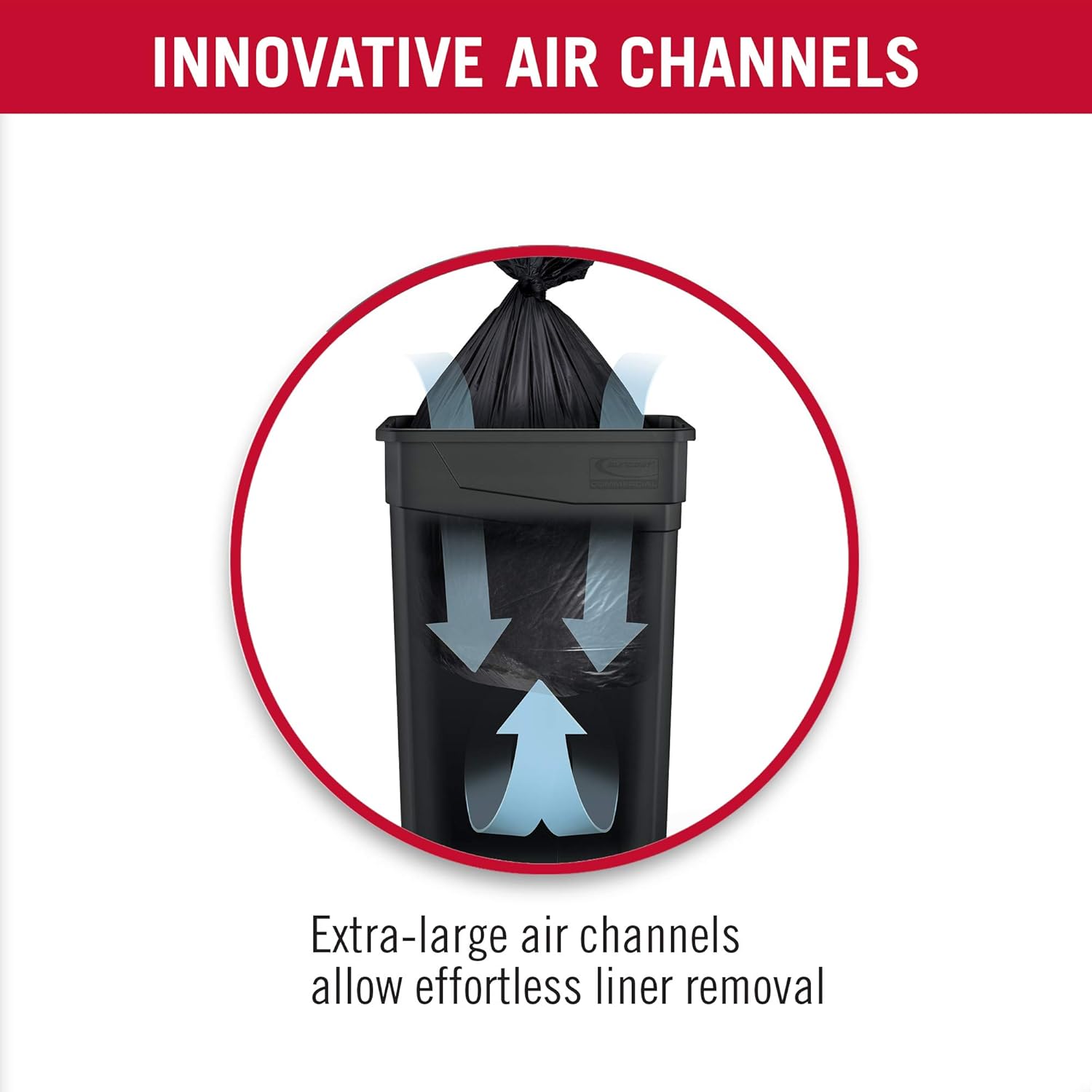 Suncast Commercial 23-Gallon Slim Narrow Trash and Recycling Bin