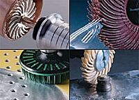 Cubitron Radial Bristle Brush, Aluminum Oxide, 6000 rpm, 8 Diameter x 1 Width, 80 Grit, Yellow (Pack of 1)