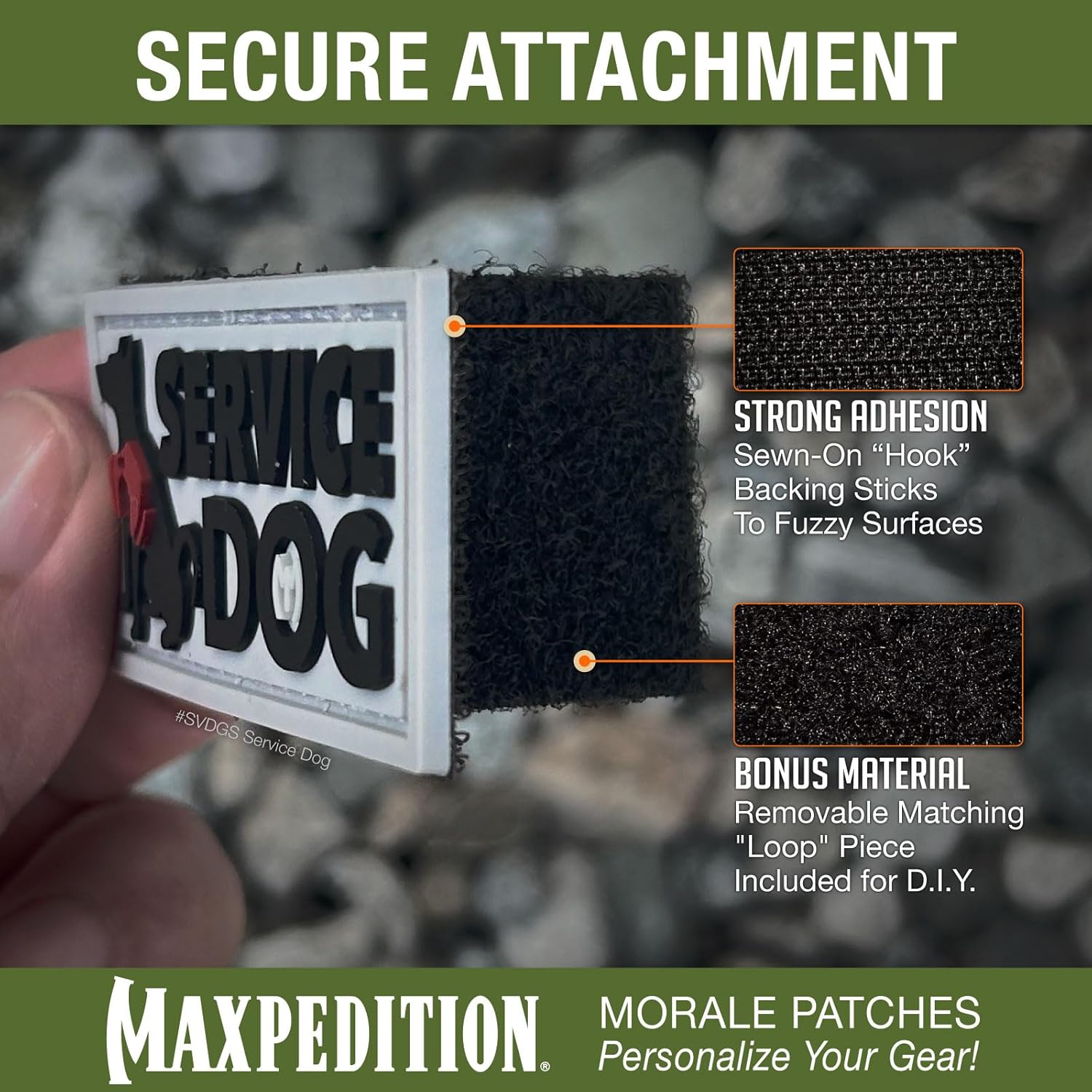 MAXPEDITION Service Dog 3D PVC Morale Patch