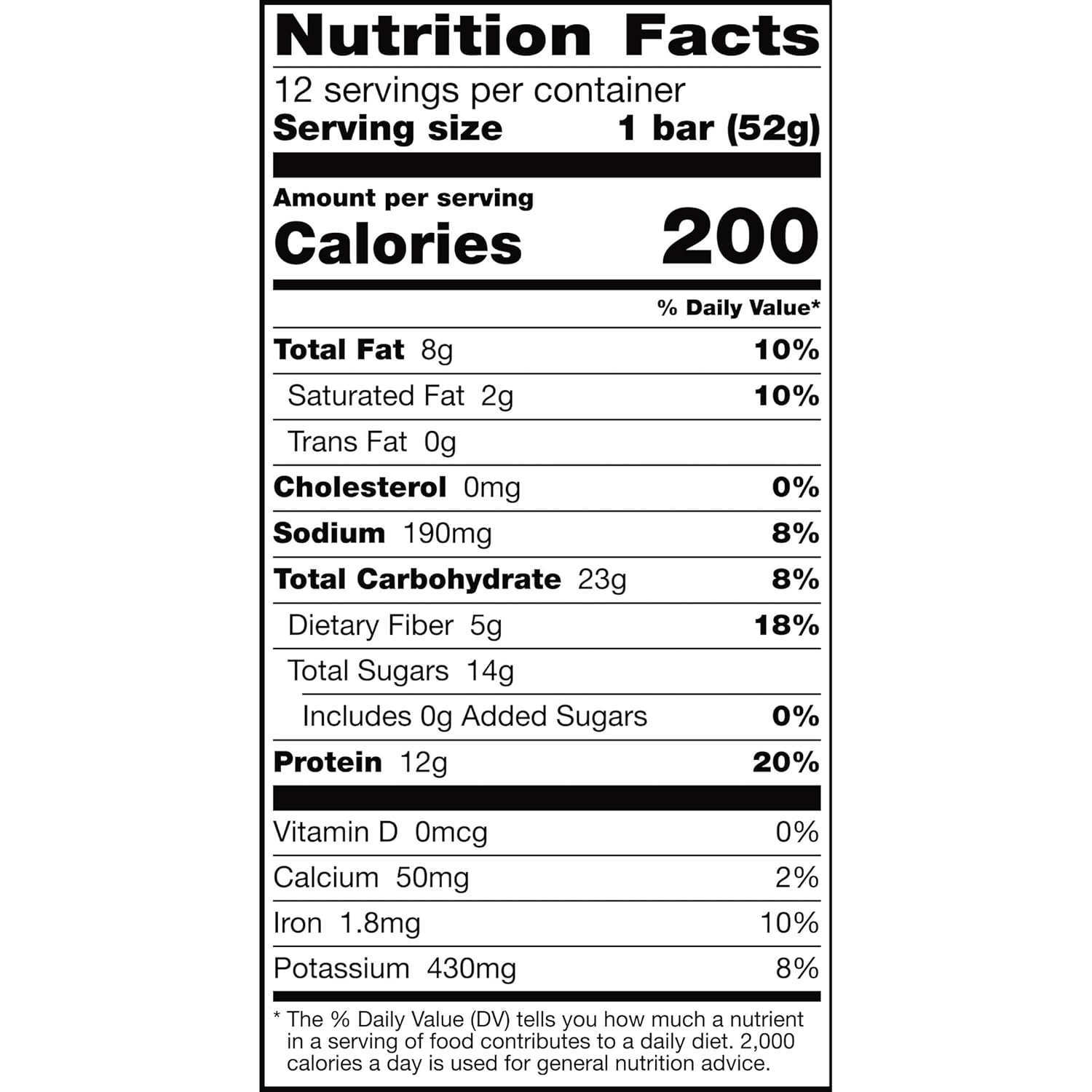 RXBAR Protein Bars, Protein Snack, Snack Bars, Chocolate Sea Salt, 22oz Box (12 Bars) Chocolate Sea Salt 1.83 Ounce (Pack of