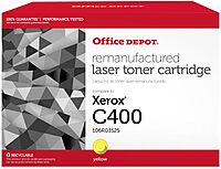 Office Depot Remanufactured Yellow Extra High Yield Toner for Xerox VersaLink C400/C405
