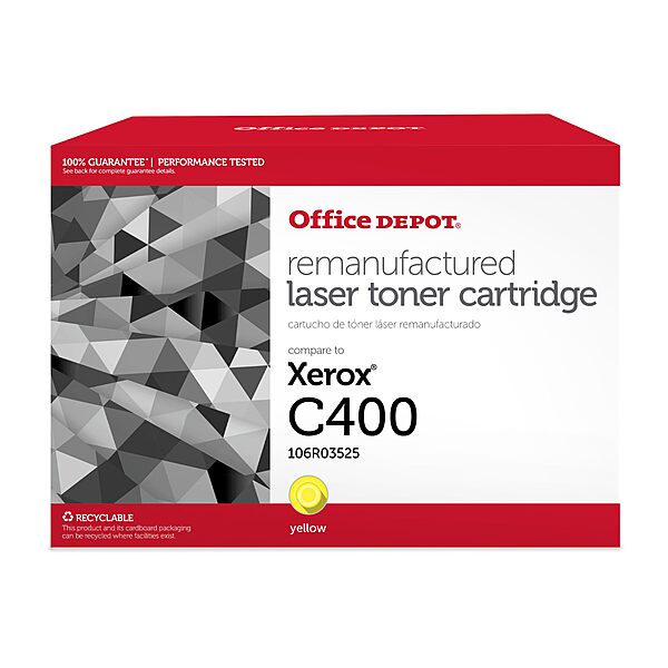 Office Depot Remanufactured Yellow Extra High Yield Toner for Xerox VersaLink C400/C405