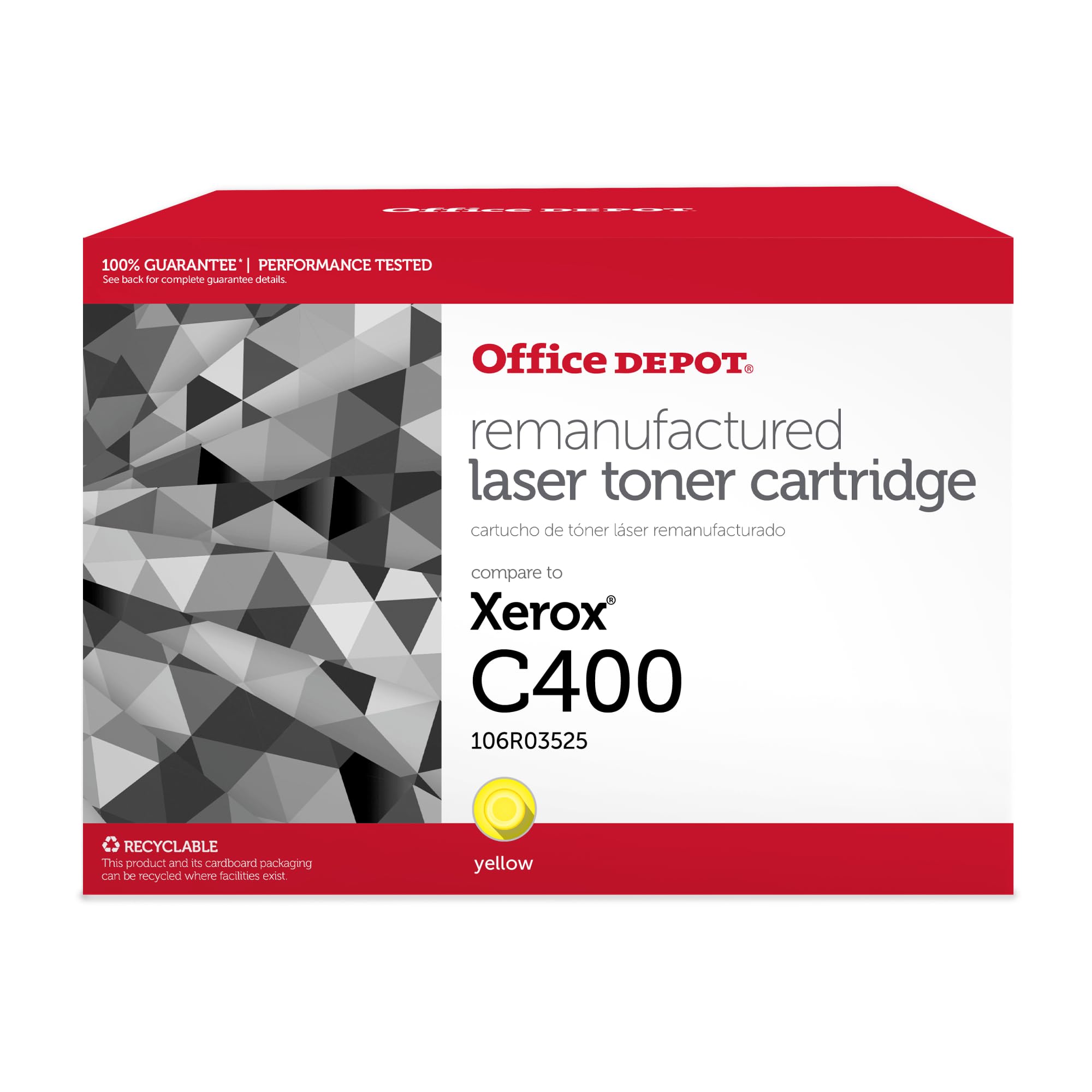 Office Depot Remanufactured Yellow Extra High Yield Toner for Xerox VersaLink C400/C405