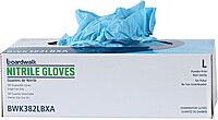 Boardwalk Disposable General-Purpose Powder-Free Nitrile Gloves, Large, Blue, 5mil, Box Of 100 Gloves